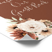 Poster Boho Arch Terracota Floral S'il vous plaît signer  (Coin)