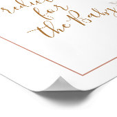 Poster Boho Arch White Citrouille Prédictions pour bébé (Coin)