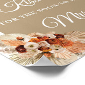 Poster Boho arche terre cuite pampas herbe combien de bai (Coin)