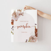 Poster Boho automne arche Merci de signer le panneau citr