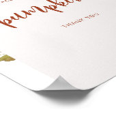 Poster Boho automne arche Veuillez signer le panneau de c (Coin)