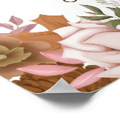 Poster Boho Automne Choisir un siège Signal Mariage latér (Coin)