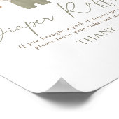 Poster Boho Baby Clothes Baby Shower Diaper Raffle Sign (Coin)