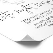 Poster Boho Baby Clothes Baby shower Diapeurs tard la nui (Coin)