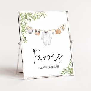 Poster Boho Baby Clothes Baby shower Faveurs