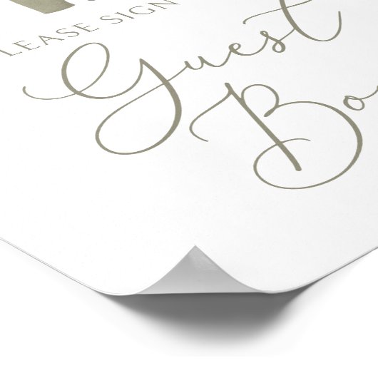 Poster Boho Baby Clothes Baby Shower Guest Book Sign (Coin)