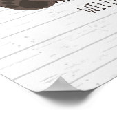 Poster Boho Baby Oear Bois Infirmière personnalisée (Coin)