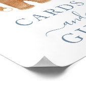 Poster Boho Baby shower Vêtements de garçon Cartes et cad (Coin)