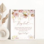 Poster Boho bague fleurie chasse nuptiale douche jeu d'af<br><div class="desc">Boho floral ring chasse nuptiale douche jeu poster Objets correspondants disponibles.</div>