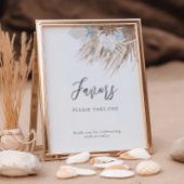 Poster Boho Beach Favors