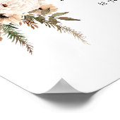 Poster Boho Beige Moon Baby shower Ne pas dire bébé (Coin)