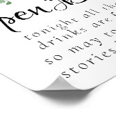 Poster Boho Bloom | Bourgueil rose et bar à ciel ouvert m (Coin)