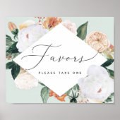 Poster Boho Blooms Mariage Faveur Signal (Devant)