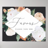 Poster Boho Blooms Mariage Faveur Signal (Devant)