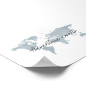 Poster boho blue Adventure attend l'impression paysage (Coin)