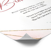 Poster Boho blush rose eucalyptus or My Water Broke (Coin)