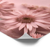Poster Boho Blush rose Fleur sauvage séché Script Bienven (Coin)