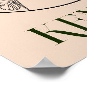 Poster Boho Bohemian Abstrait Minimal Style (Coin)