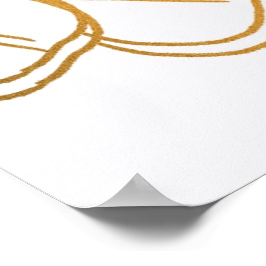 Poster Boho botanique cyan violet (Coin)