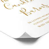 Poster Boho Botanique | Ivoire Cette Bougie Brûle Mariage (Coin)