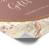 Poster Boho Botanique | Panneau de Cartes et Cadeaux Rose (Coin)