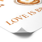 Poster Boho Brunch de Mariage - Panneau d'Affichage de Ba (Coin)