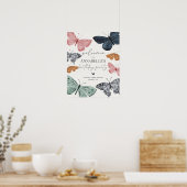 Poster Boho Butterfly Enchanted fête d'anniversaire Bienv (Cuisine)