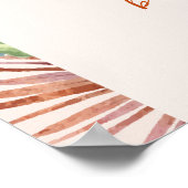 Poster Boho Cactus Arch Desert Pampas Baby shower Bienven (Coin)