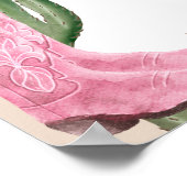 Poster Boho cactus pampas bottes bébé accueil douche (Coin)