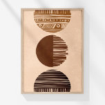 Poster Boho Café Beige Brown Abstrait Mur Tribal Art<br><div class="desc">Ajoutez une touche de sophistication bohème à votre décor avec le "Boho Coffee Brown Beige Abstrait Tribal Wall Art." Cette oeuvre captivante présente trois motifs tribaux circulaires, chacun dans un ton terreux distinct, dressé contre un arrière - plan doux sable-beige. Le cercle inférieur présente un brun café riche, le cercle...</div>