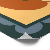 Poster Boho Celestial | Soleil et lune rétro (Coin)