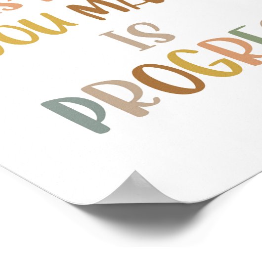 Poster Boho chaque erreur que vous faites est progrès Pos (Coin)