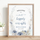 Poster Boho Chic Beach Mariage côtier Bienvenue