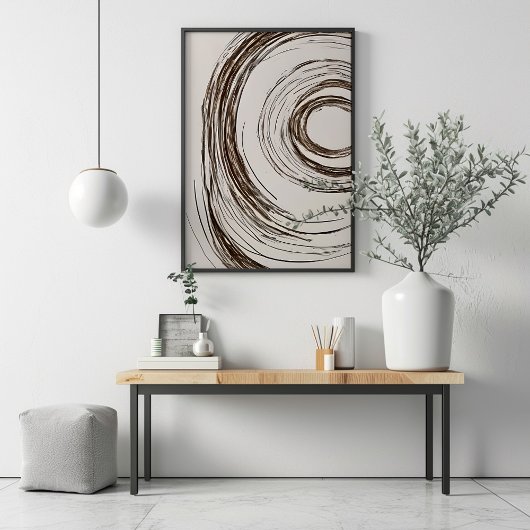 Poster Boho Chic Cercles
