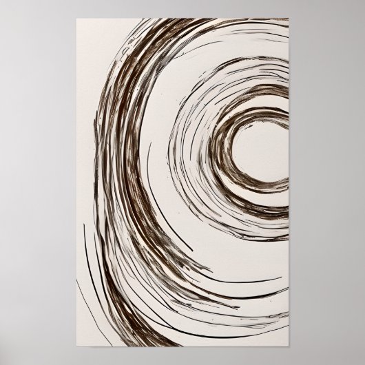 Poster Boho Chic Cercles (Devant)