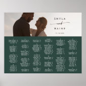 Poster Boho Chic Emerald Green Picture Graphique de siège (Devant)