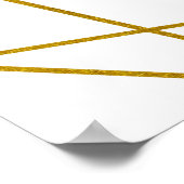 Poster Boho Chic Flore géométrique Communion Bienvenue (Coin)