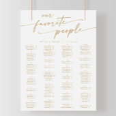 Poster Boho Chic Gold et White Imprimable Seing Chart