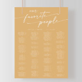 Poster Boho Chic Jaune Marigold Imprimable Carte de siège