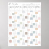 Poster Boho Chic Large 2024 Calendrier mural (vertical) (Devant)