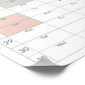 Poster Boho Chic Large 2024 Calendrier mural (vertical) (Coin)