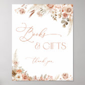Poster Boho Chic Livres et Baby showers cadeaux (Devant)