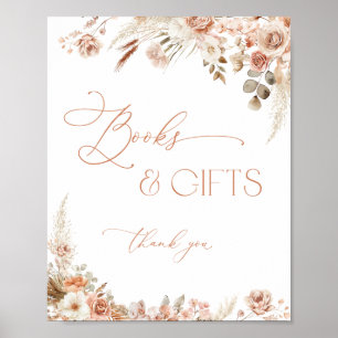 Poster Boho Chic Livres et Baby showers cadeaux