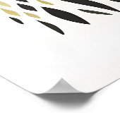 Poster Boho Chic Symétrie Line Art (Coin)