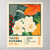 Poster BOHO Chic Yayoi Kusama Floral Exhibition (Devant)