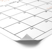 Poster Boho Citrouille Baby shower Devis Date d'échéance  (Coin)