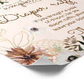 Poster Boho citrouille est sur le chemin Diaper raffle (Coin)