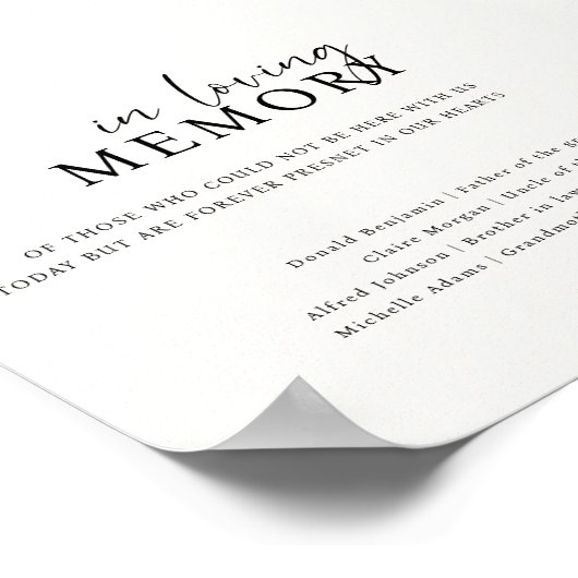 Poster Boho crème en Mariage de mémoire amoureuse Connexi (Coin)