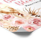 Poster Boho crème glacée Floral Baby In Bloom signe (Coin)