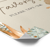 Poster Boho Dinosaur Baby shower Faveurs (Coin)